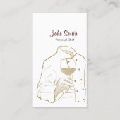 Carte De Visite Chef et vin professionnel (Devant)