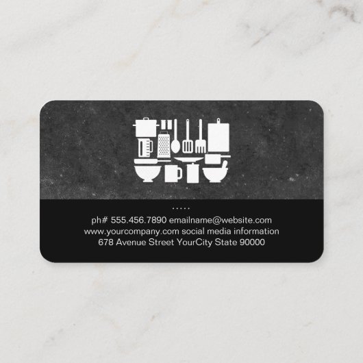 Carte De Visite Chef exécutif (Dos)