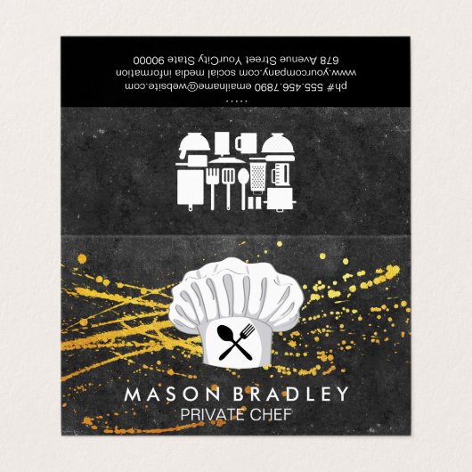 Carte De Visite Chef exécutif (Extérieur déplié)