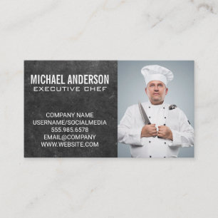 Carte De Visite Chef exécutif   Ajouter une image personnalisée