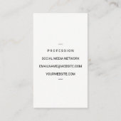 Carte De Visite Chef exécutif | Ardoise | Couteau culinaire (Dos)