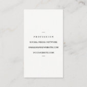 Carte De Visite Chef exécutif | Ardoise | Couteau de Cleaver (Dos)