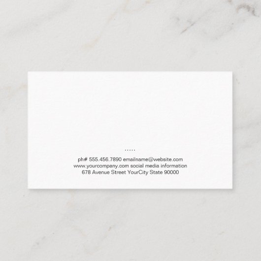 Carte De Visite Chef exécutif | Ardoise | Toque (Dos)