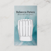 Carte De Visite Chef exécutif | Chef Casquette (Devant)