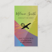 Carte De Visite Chef exécutif | Culinaire (Devant)