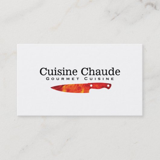 Carte De Visite Chef exécutif | Feu II (Devant)