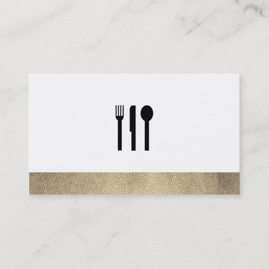 Carte De Visite Chef exécutif Gold (Dos)