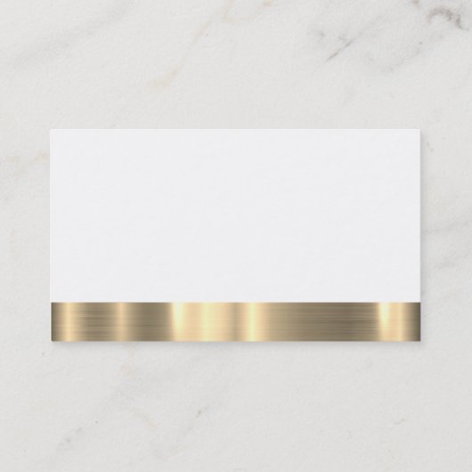 Carte De Visite Chef exécutif Gold Trim (Dos)