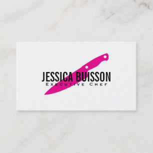 Carte De Visite Chef exécutif (magenta)