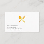 Carte De Visite Chef exécutif Marble (Dos)