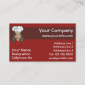Carte De Visite Chef femme (Devant)