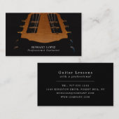 Carte De Visite Chef guitare, Guitariste, Musicien professionnel (Devant / Derrière)
