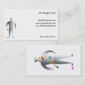 Carte De Visite Chef heureux (Devant / Derrière)