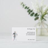 Carte De Visite Chef heureux (Debout devant)