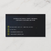 Carte De Visite Chef I Restauration Moderne Professionnel (Dos)