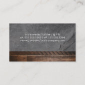 Carte De Visite Chef Knife | Bois et ardoise (Dos)