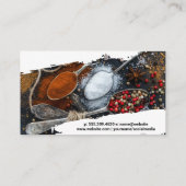 Carte De Visite Chef Knife | Épices cuillères (Dos)