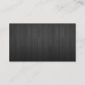 Carte De Visite Chef Knife Restauration Restaurant Elegan Dark Woo (Dos)