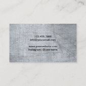 Carte De Visite Chef Knife Restauration Restaurant Grunge Metal (Dos)