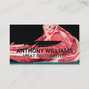 Carte De Visite Chef Knife   Steak