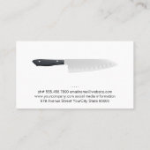 Carte De Visite Chef Knife | Steak (Dos)