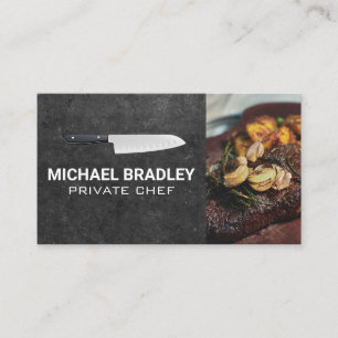 Carte De Visite Chef Knife   Steak