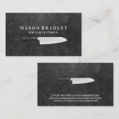 Carte De Visite Chef Knives | Ardoise (Devant / Derrière)