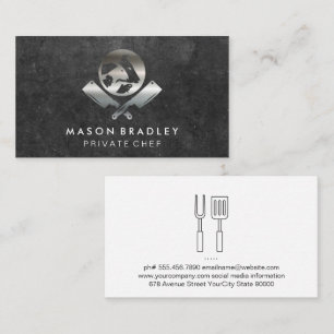 Carte De Visite Chef   Logo du boucher