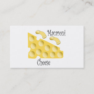 Carte De Visite Chef Macaroni au Fromage