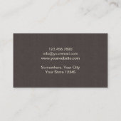 Carte De Visite Chef Modern Gold Knife Professionnel (Dos)