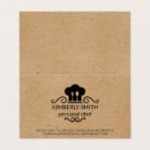 Carte De Visite Chef | Naturel (Extérieur déplié)