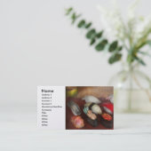 Carte De Visite Chef - nourriture - oh, j'ai pris des sushi la (Debout devant)