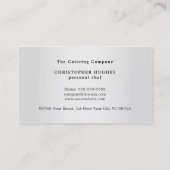 Carte De Visite Chef nutritionnel élégant et professionnel moderne (Dos)