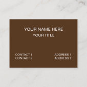 Carte De Visite Chef pâtisserie Apple (Dos)