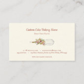 Carte De Visite Chef pâtisserie cuisine Whisk (Dos)