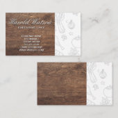 Carte De Visite Chef pâtissier | Bois | Légumes (Devant / Derrière)