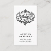 Carte De Visite Chef Pâtissier Boulangerie Élégante (Devant)