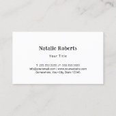 Carte De Visite Chef pâtissier Cute Cupcakes Pink Stripes Boulange (Dos)