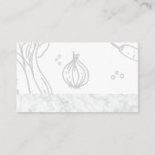 Carte De Visite Chef pâtissier | Épingle | Arrière - plan alimenta (Dos)