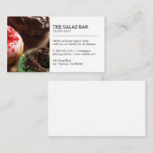 Carte De Visite Chef pâtissier | Les beignets (Devant / Derrière)