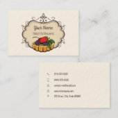 Carte De Visite Chef pâtissier personnalisable (Devant / Derrière)