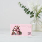 Carte De Visite Chef pâtissier professionnel élégant (Debout devant)