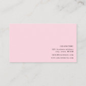 Carte De Visite Chef pâtissier professionnel élégant (Dos)