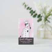 Carte De Visite Chef pâtissier rétro chic whisk femme cuisine pâti (Debout devant)