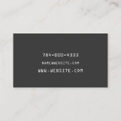CARTE DE VISITE CHEF PERSONNEL (Dos)