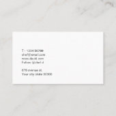 Carte De Visite Chef personnel (Dos)