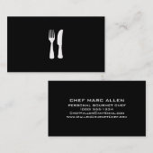 Carte De Visite Chef personnel BW (Devant / Derrière)