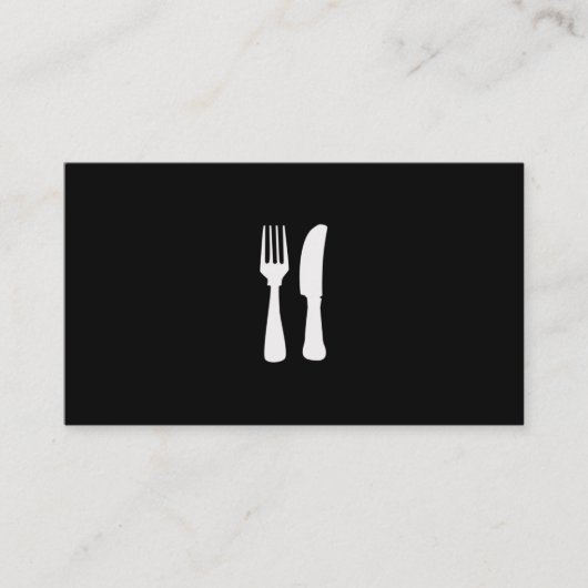 Carte De Visite Chef personnel BW (Devant)