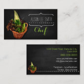 Carte De Visite Chef personnel/catering Service/Cook service (Devant / Derrière)