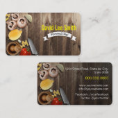 Carte De Visite Chef personnel/catering Service/Cook service (Devant / Derrière)